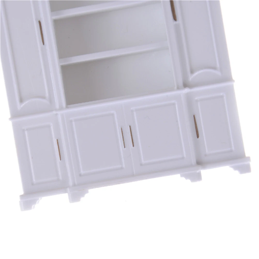 Кукольный домик Миниатюрный кухонный мини-шкаф модель кухня столовая полка витрины для шкафа белый Кукольный дом украшение