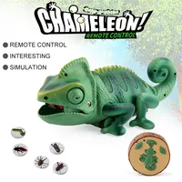 2.4G Remote Control Chameleon Lizard Pet Intelligent Electronic Parent Child Game Toy High Simulation Tail Swing Eat Insect Gift 2