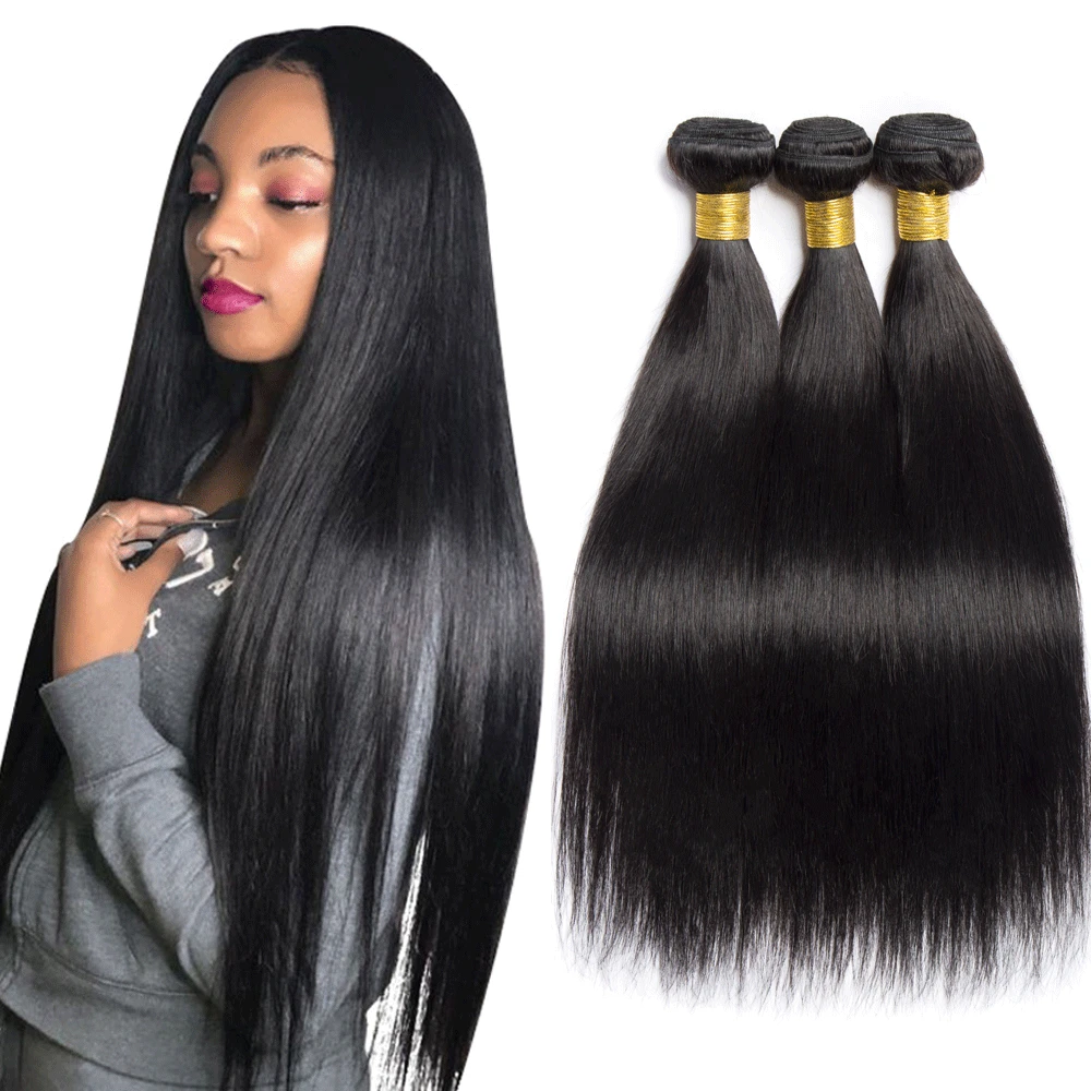 Admisión factible oleada Alibele-extensiones de cabello humano liso extensiones de cabello Natural  Remy, 10-30 pulgadas, 1/3, oferta de extensiones, tejido de doble trama -  AliExpress