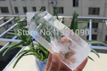 

ying j00294 Natural Clear quartz crystal Point Cut Polished Healing
