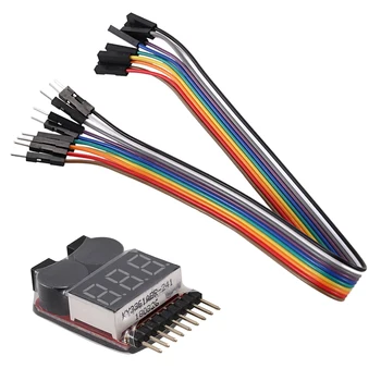 

NEW RC Lipo Battery Low Voltage Alarm 1S-8S Buzzer Indicator Checker Tester LED