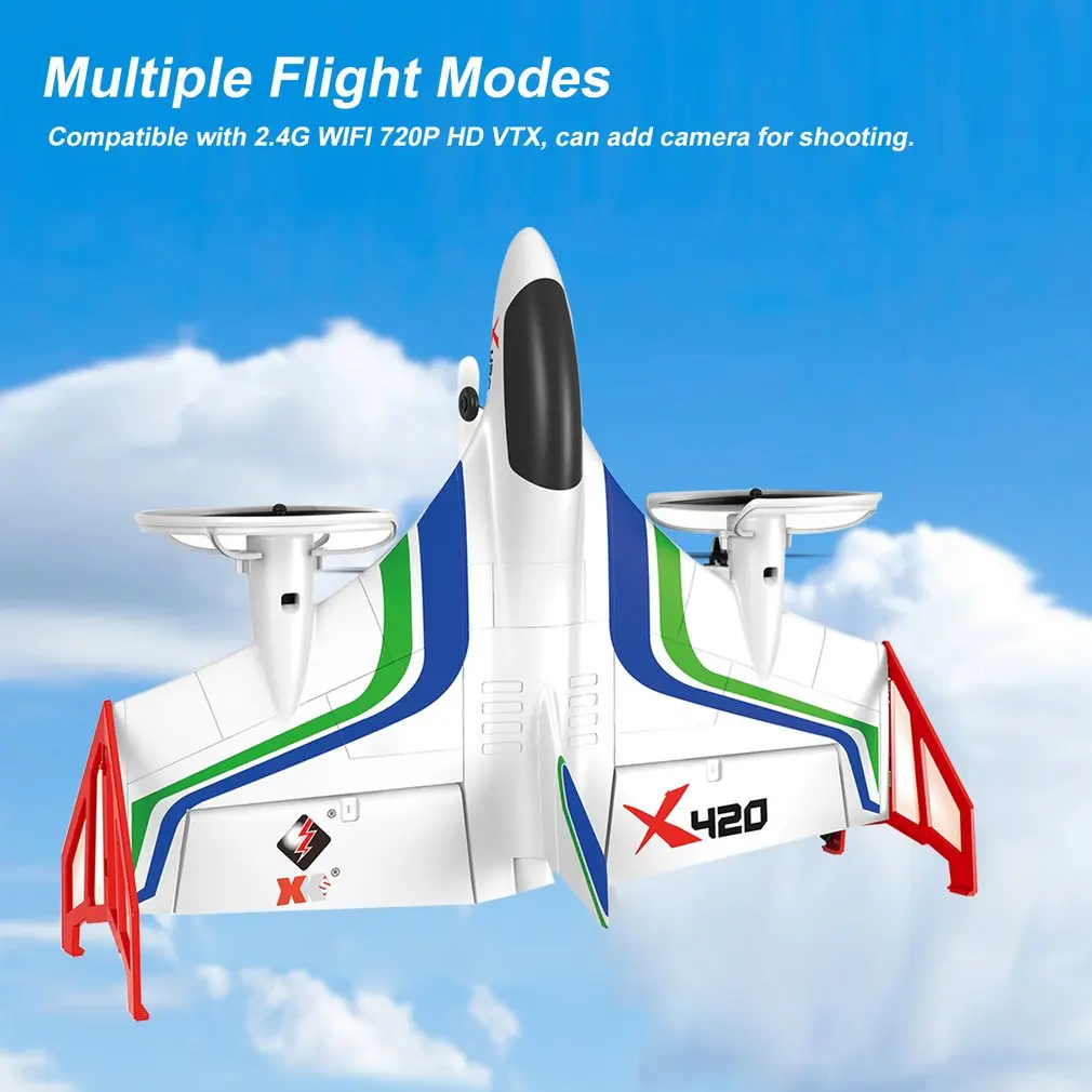 

X420 RC Airplane 6CH 3D/6G Take Off and Landing Stunt RC Drone 050 Strong Magnetic Motor Remote Control Aircraft