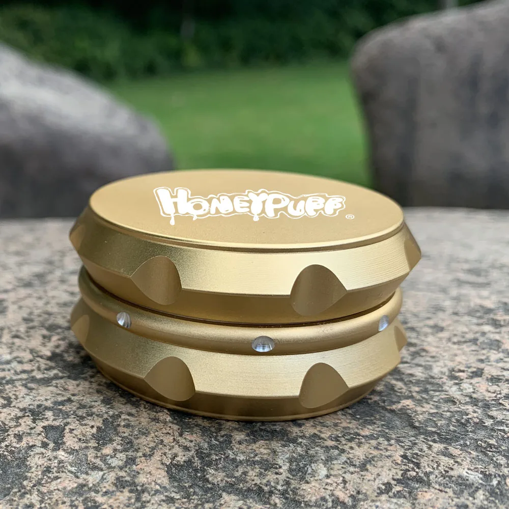 HONEYPUFF Air Craft алюминий курительная мельница 60 мм 3 шт. с алмазными зубами МЕТАЛЛ