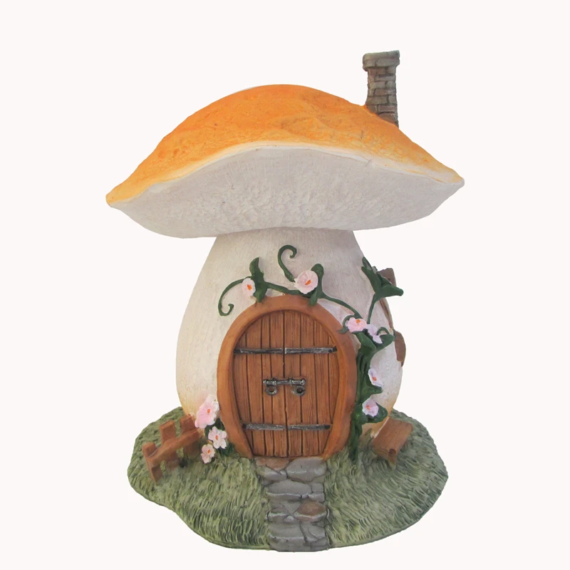 

Creative Mushroom house DIY home Ornament micro landscape resin house figurine Fairy Garden Decoration