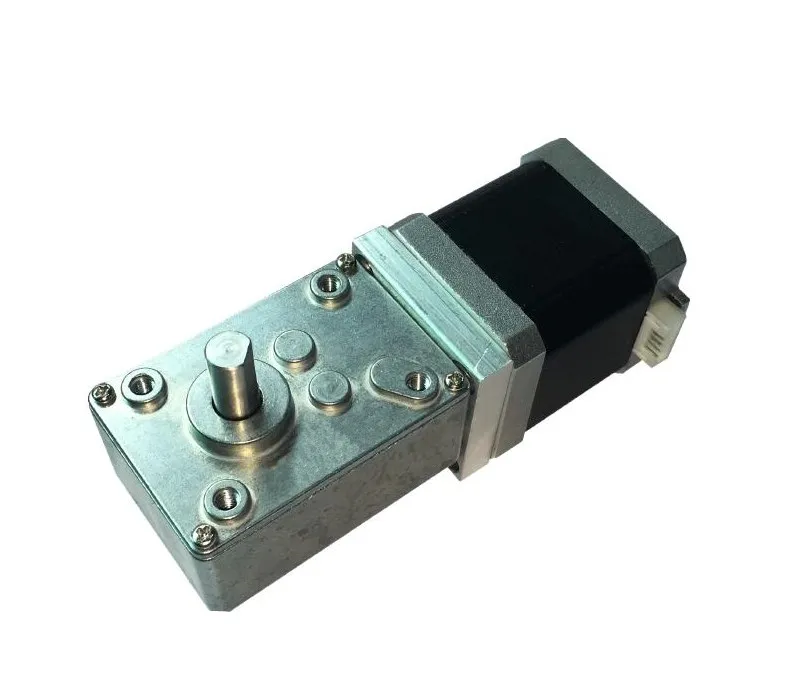 

42 Шаговый двигатель 12В червячной передачи уменьшение шаговый двигатель 0.44Nm 1.5A шаговый двигатель турбо червячный все металлические шестерни