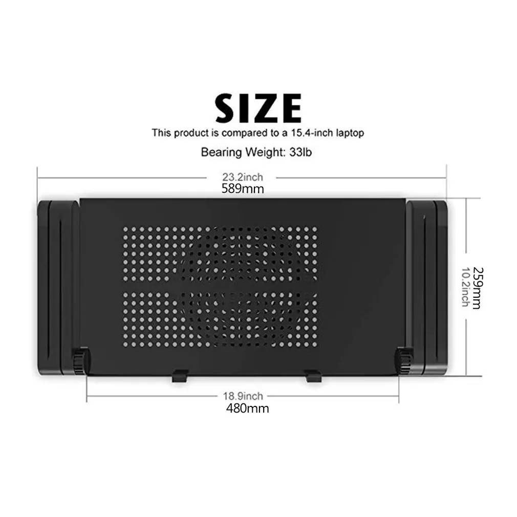 Складной регулируемый ноутбук/ноутбук алюминиевый стол/кронштейн с большим охлаждающим вентилятором и коврик для мыши сбоку для планшета ноутбука MacBook