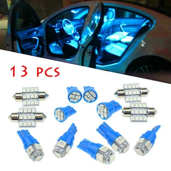 

13× Car Interior LED Light Bulb For Dome License Plate Lamp 12V Kit Accessories Durable Replacement Tail Light