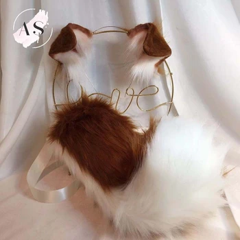 

New animal sheepdog original animal ear KC simulation animal tail wolf ear cat ear fox ear hair band custom cosplay