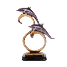 Скульптура дельфина, домашний декор, изделия из смолы, креативная, для крыльца, для дома, мягкая, для гостиной, кабинета, спальни