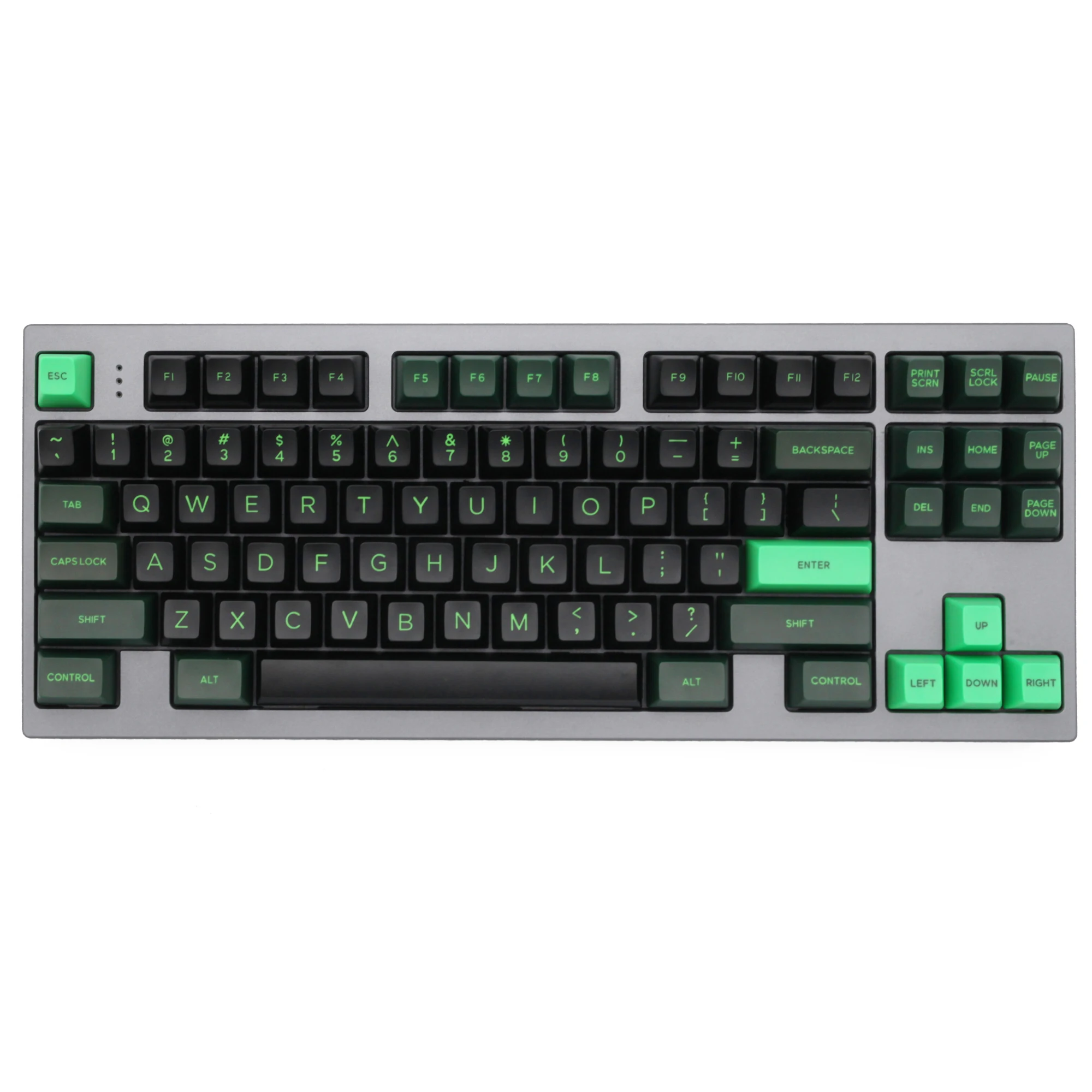 Domikey SA abs doubleshot keycap semiconductor for mx stem keyboard poker 87 104 gh60 xd64 xd68 xd84 xd96 xd75 xd87 green black