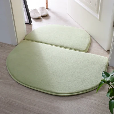 green Thincken напольный коврик 2 шт./компл. полукруглый коврик для ванной комнаты коврик для гостиной Нескользящие Коврики для кухни плотный коврик для спальни - Цвет: green