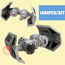 Новинка, серия star TIE, MOC-13952, подходят для звездных войн, строительные блоки, фигурки, бомбардировщик, кирпичи, Детские истребители, игрушки, подарки для детей