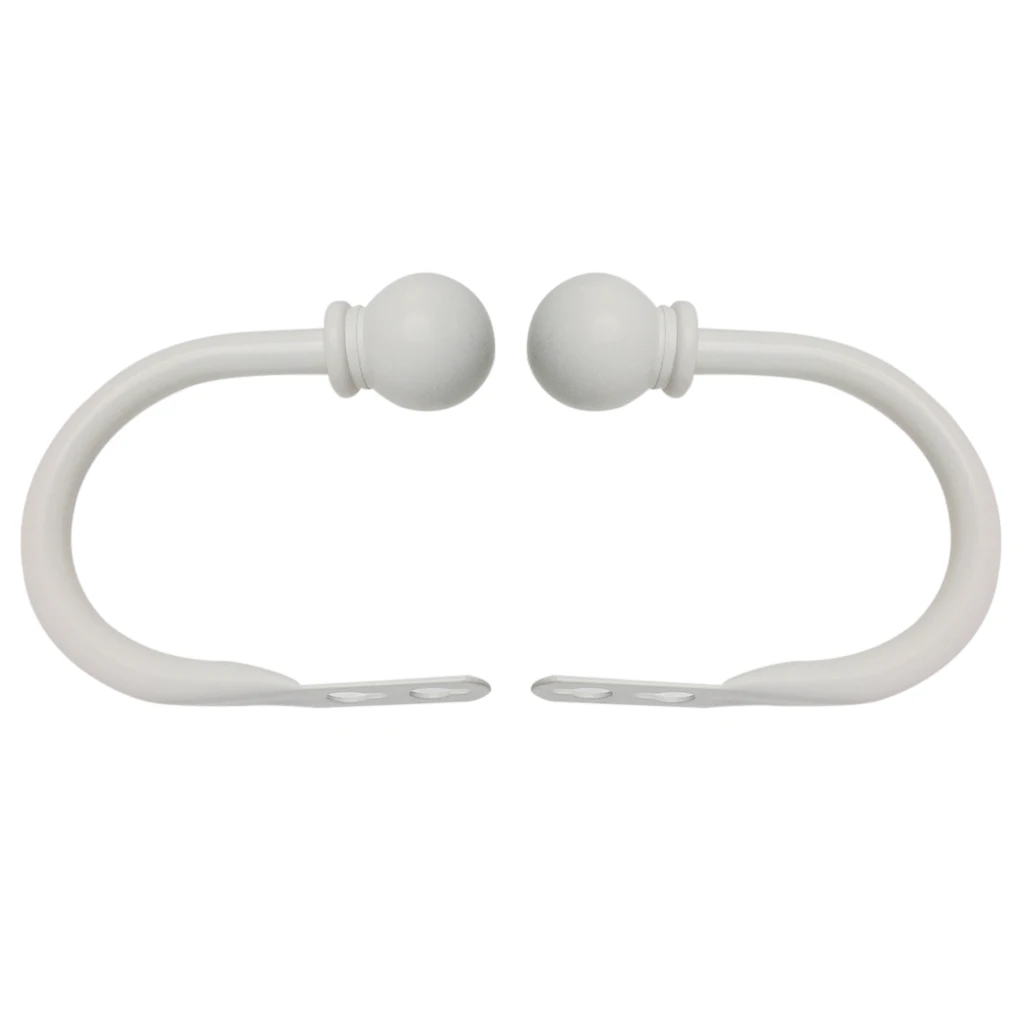 1 Pair Of Ball Design Decorative Metal Curtain Holdbacks Hooks, Drapery Tiebacks Holder, Window Curtains Metal Finials