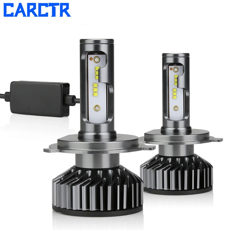 CARCTR Автомобиль светильник Canbus H7 светодиодный H4 светодиодный H11 головной светильник лампочка 7600LM H8 H1 HB3 9005 9006 880 H27 H9 76 Вт 6500K 12V 24V Авто HB4 светодиодный - Испускаемый цвет: 2 pieces