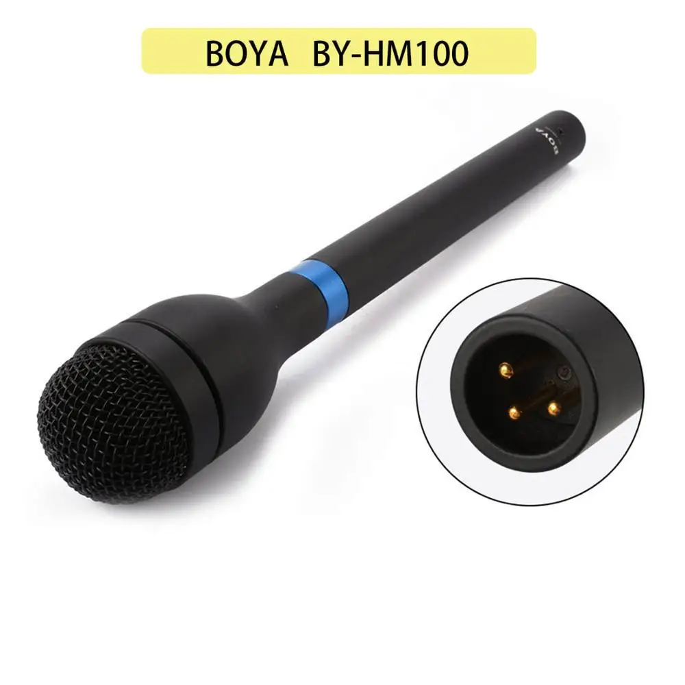 BY-HM100 Saramonic UHF Беспроводная микрофонная система с XLR вставным передатчиком, приемником и креплением для камеры для Vlog интервью YouTube - Цвет: BY-HM100