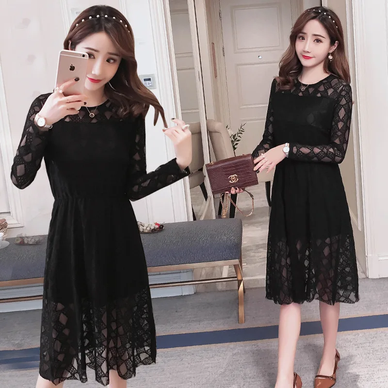 

2018 Autumn Maternity Clothes Time of Childbirth Nursing Clothing Fashion Slimming Loose And Plus-sized Dress