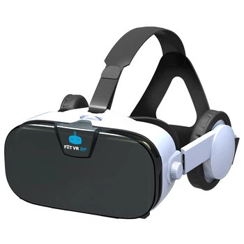 

FiiTVR 2F VR Virtual Reality 3D Glasses Headset Stereo Headset+Smart Bluetooth Wireless Remote Control Gamepad for 4.0-6.3 Inch
