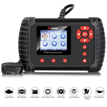 

Original VIDENT iLink400 Full System Scan Tool Single Make Support ABS/SRS/EPB//DPF Regeneration/Oil Reset