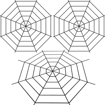 

3 Pieces 5 Feet Black Spiderweb Large Spider Web Halloween Cobweb Decor for Festival Home Outdoor Decoration