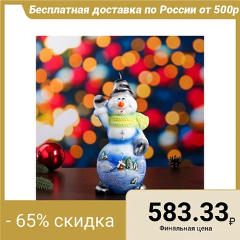

Super-candle "Snowman"