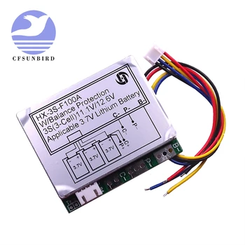 

3S 12.6V 12V 100A Lithium Battery Protection Board 3 Cells 11.1V Polymer Balance Function Li-ion Charge Protect Module PCB BMS