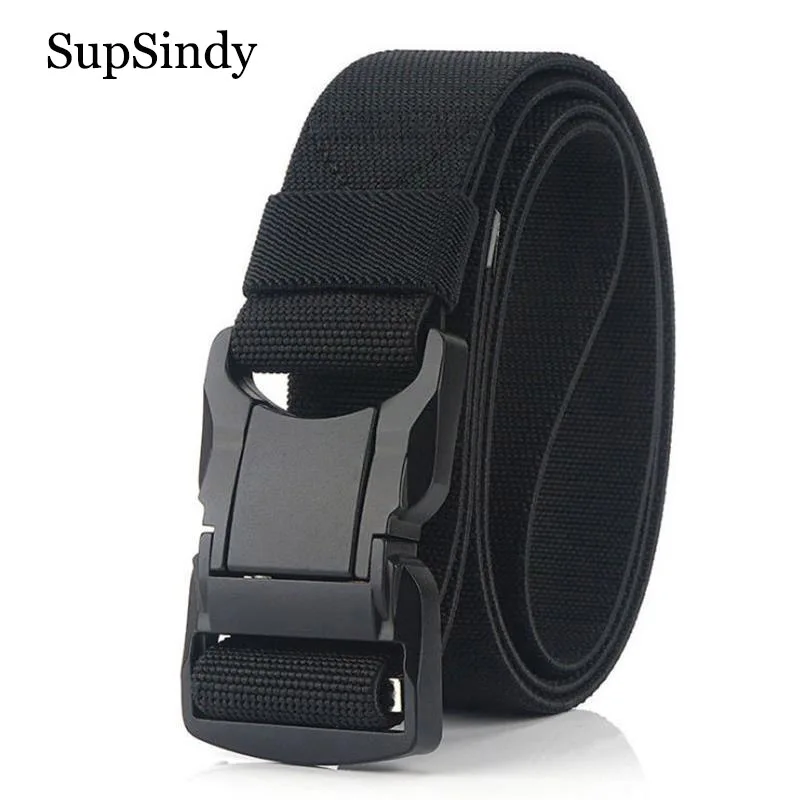SupSindy, военные, армейские, нейлоновые, тактические ремни для мужчин, алюминиевая пряжка, тянущийся эластичный мужской ремень, для тренировок на открытом воздухе