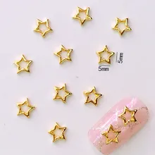 Стиль украшение для ногтей в металлическом гравированном звезда Маникюр магазин ногти "сделай сам", патч, Аксессуары в комплекте