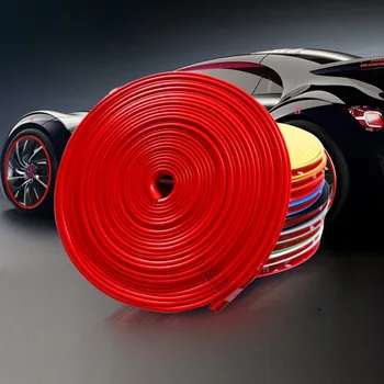 

8m Car Wheel Rim Sticker Chrome Wheel Decoration in Auto Tire Rims Plated Strip Protection Decal Sticker on Car Body Accessories