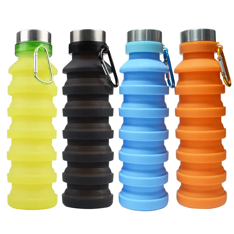 

Creative-Silica Gel Outdoor Sports Kettle Folding Bottle Silica Gel Amazon Glass