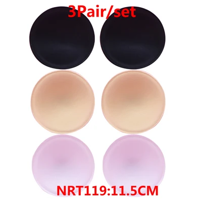 3pair Color 11 3 пары губчатых подушечек для бюстгальтера для купального костюма, подушечки для бюстгальтера, увеличивающие грудь, съемные подушечки для бюстгальтера, чашечки, аксессуары - Цвет: 3pair Color 11