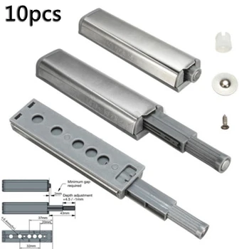 

10Pcs Cabinet Latch Door Drawer Push To Open System Damper Buffer Catch Tool Kit