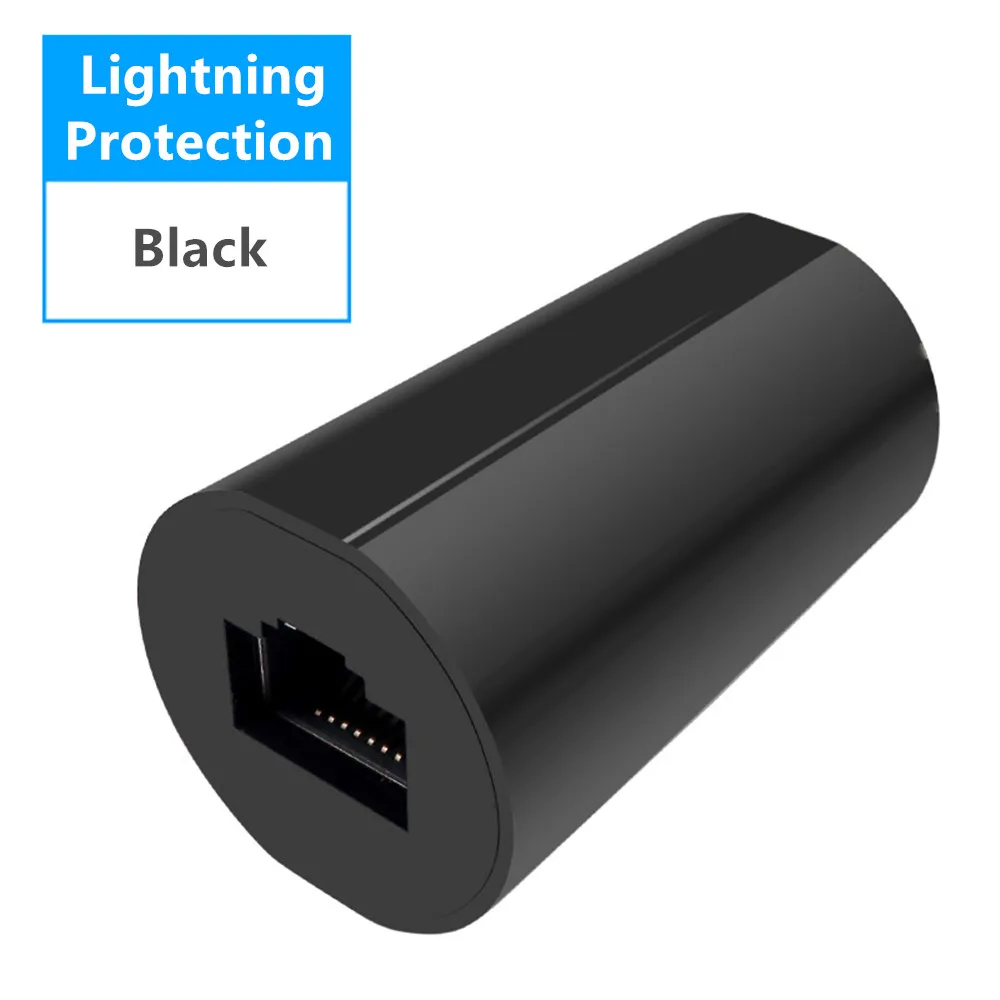 Lightning Protection Cat7 RJ45 разъемы экранированный Ethernet кабель RJ45 муфта гнездовой разъем разветвитель LAN разъем передачи головы адаптер - Цвет: Lightning Protection