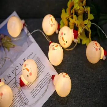 

Christmas Decoration for Home Creative Snowman String Lights Holiday Party Supplies Garden Home Decoration New Year 2021 Decor