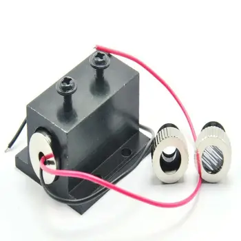 

12mm Focusable 50mW 650nm Dot Line Cross Red Laser Diode Module Positioning Lights w/Heatsink 3V-5V