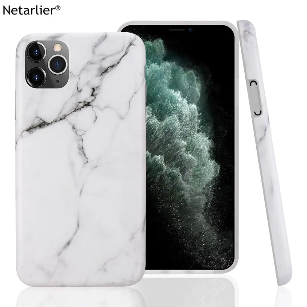 Netarlier Классический белый мраморный чехол для телефона iPhone11 11 Pro 7Plus 8 XR XS Max