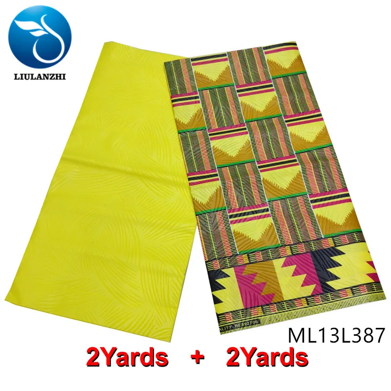 LIULANZHI африканские восковые ткани последние Оптовые Анкара воск напечатанный 4 ярдов нигерийский воск полиэстер ткань ML13L375-ML13L391