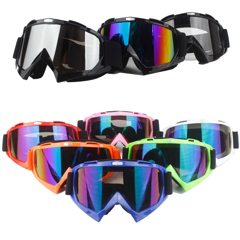 Motorcycle Protective Gears Flexible Cross Helmet Face Mask Motocross Goggles ATV Dirt Bike UTV Eyewear Gear Glasses
