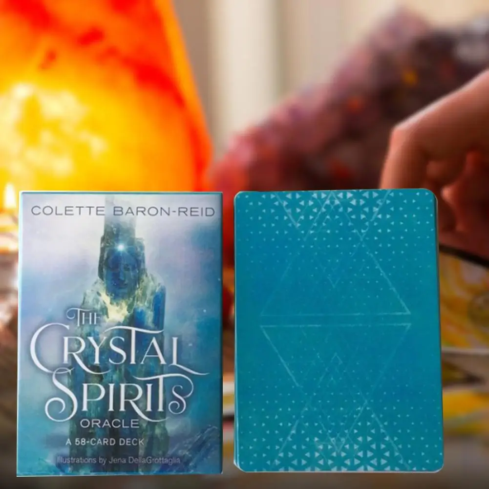 58pieces English CrystalSpirits Oracle Tarot Card Table Deck Board Games For Party Playing Cards Game Entertainment 58pieces English CrystalSpirits Oracle Tarot Card Table Deck Board Games For Party Playing Cards Game Entertainment