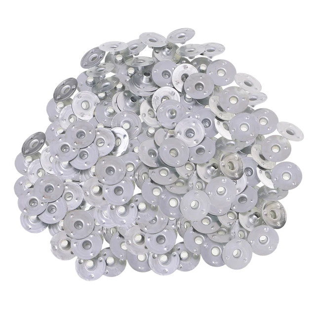 100pc metal candle wick sustainers tabs , Silver Waxed Carry wick holder  for Wax Fixed Base Holder