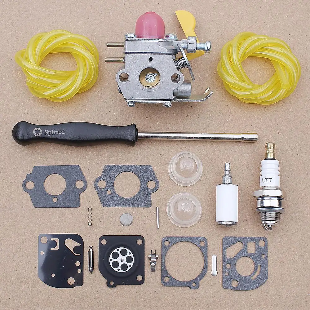 Carburetor For Zama C1uw18 Fl25c Fl20c Poulan Weedeater 530071752 530071822 Trimmer W Fuel Line