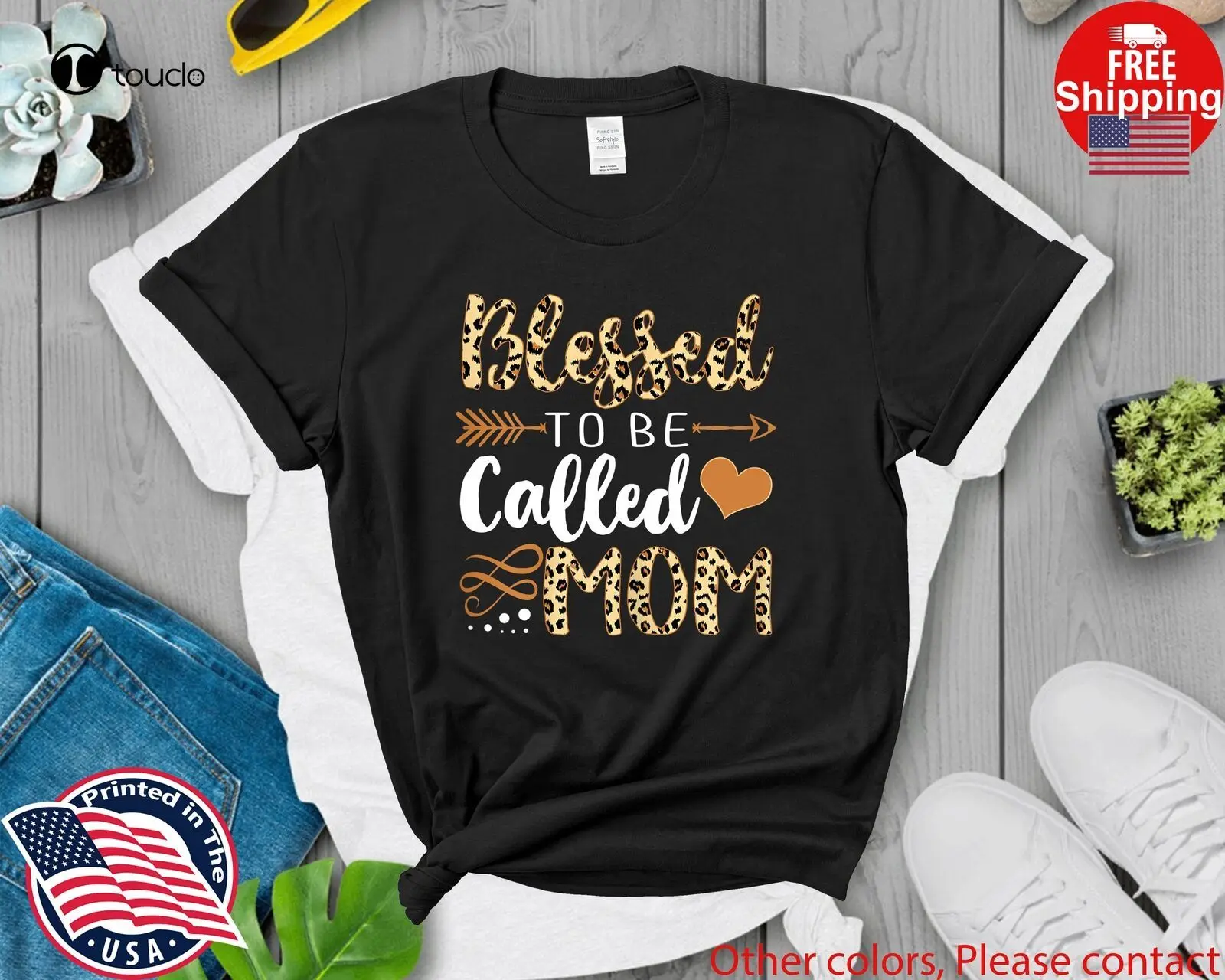 

Рубашка с леопардовым принтом для первого матери