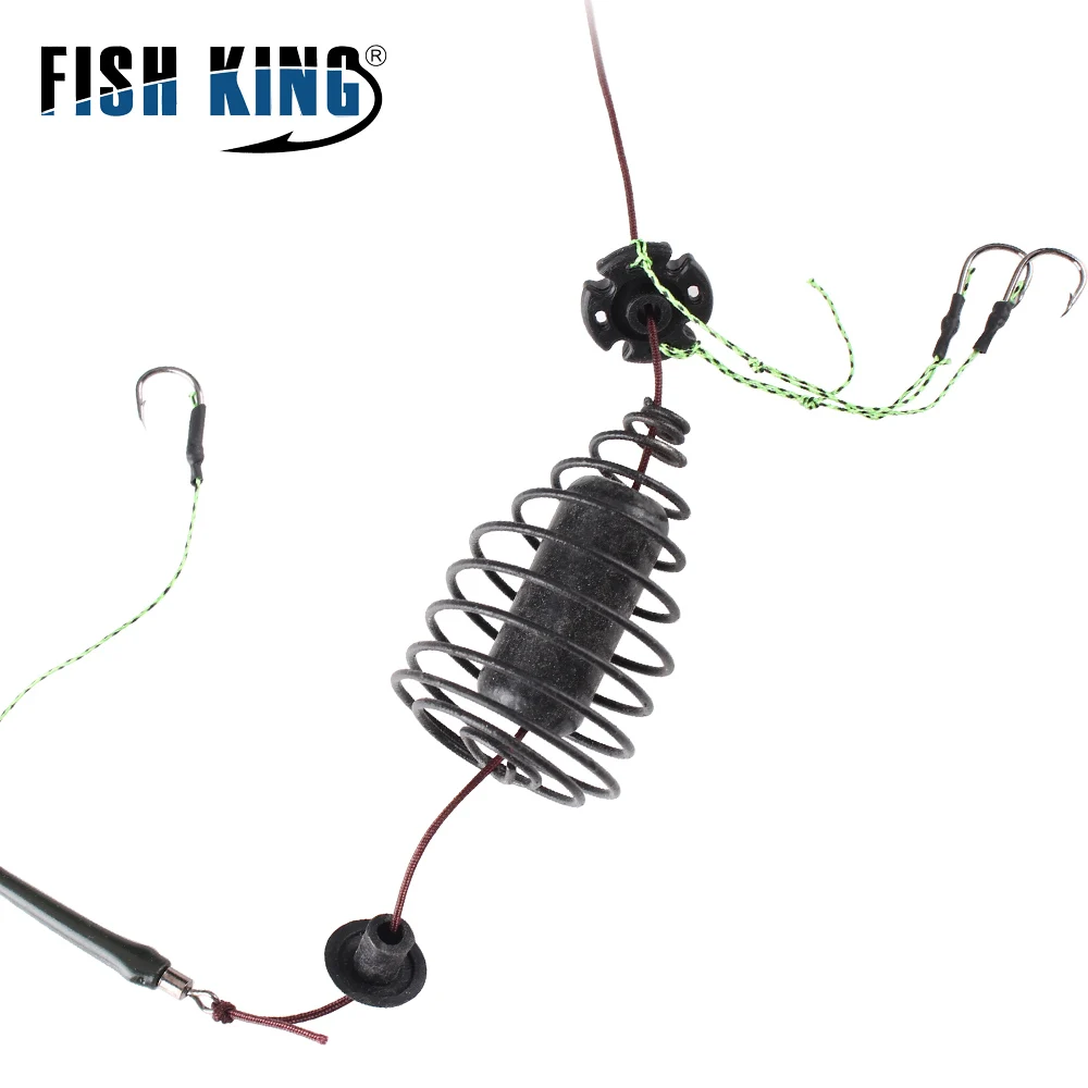 30-80g Carp Fishing Bait Cage Line Group High Carbon Steel Metal
