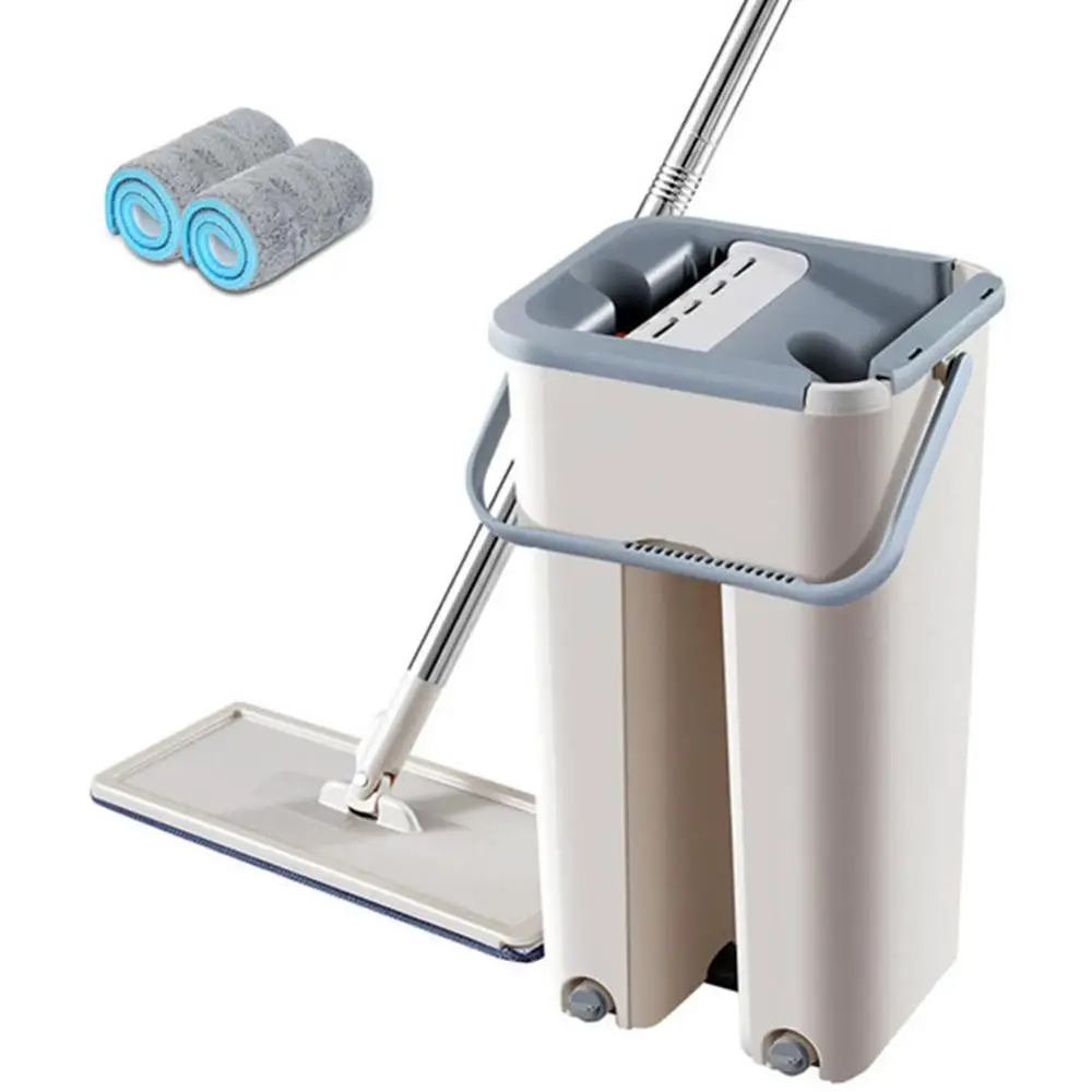

Automatic Spin Mop Avoid Hand Washing Ultrafine Fiber Cleaning Cloth Home Kitchen Wooden Floor Lazy Fellow Mop
