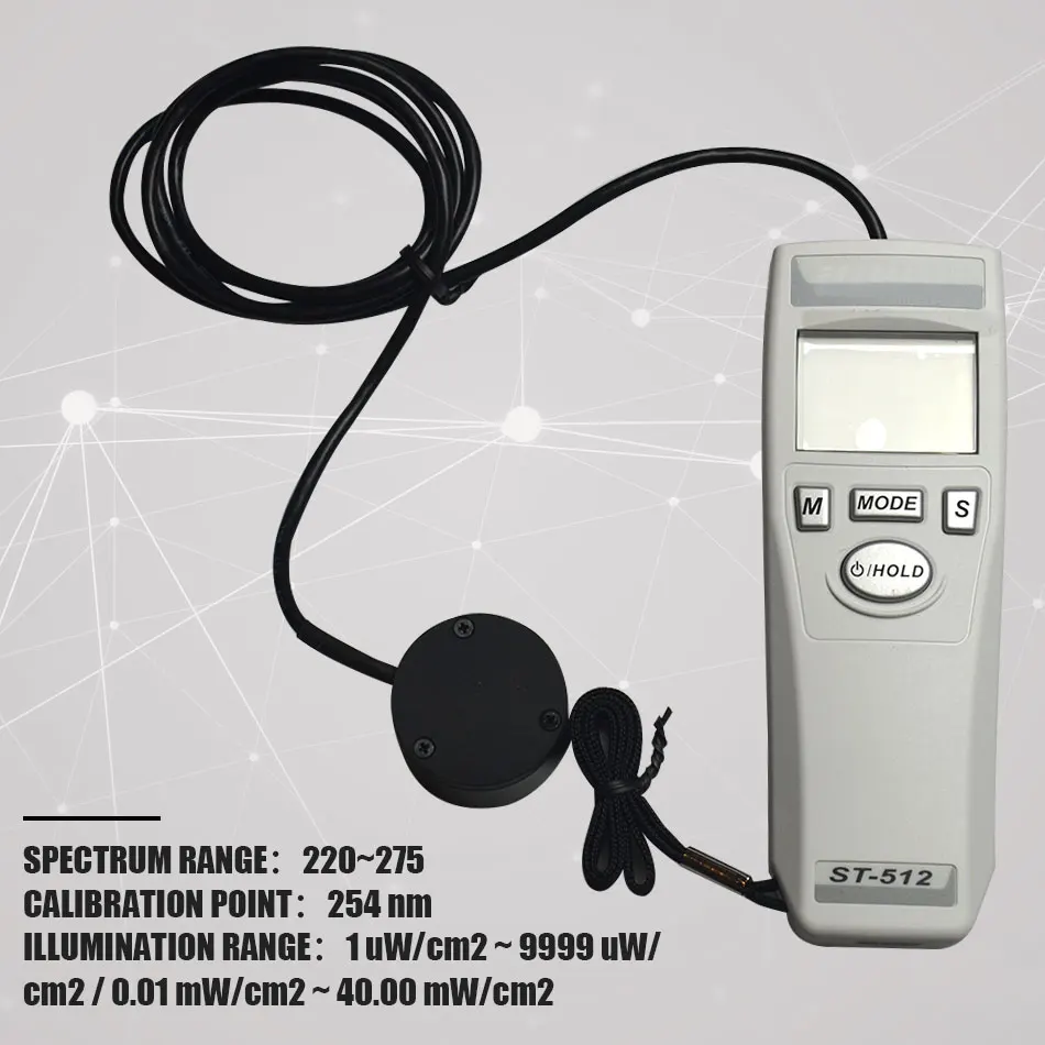 Высокое качество часового ST-512 UVC Ультрафиолетовый тестер измерения