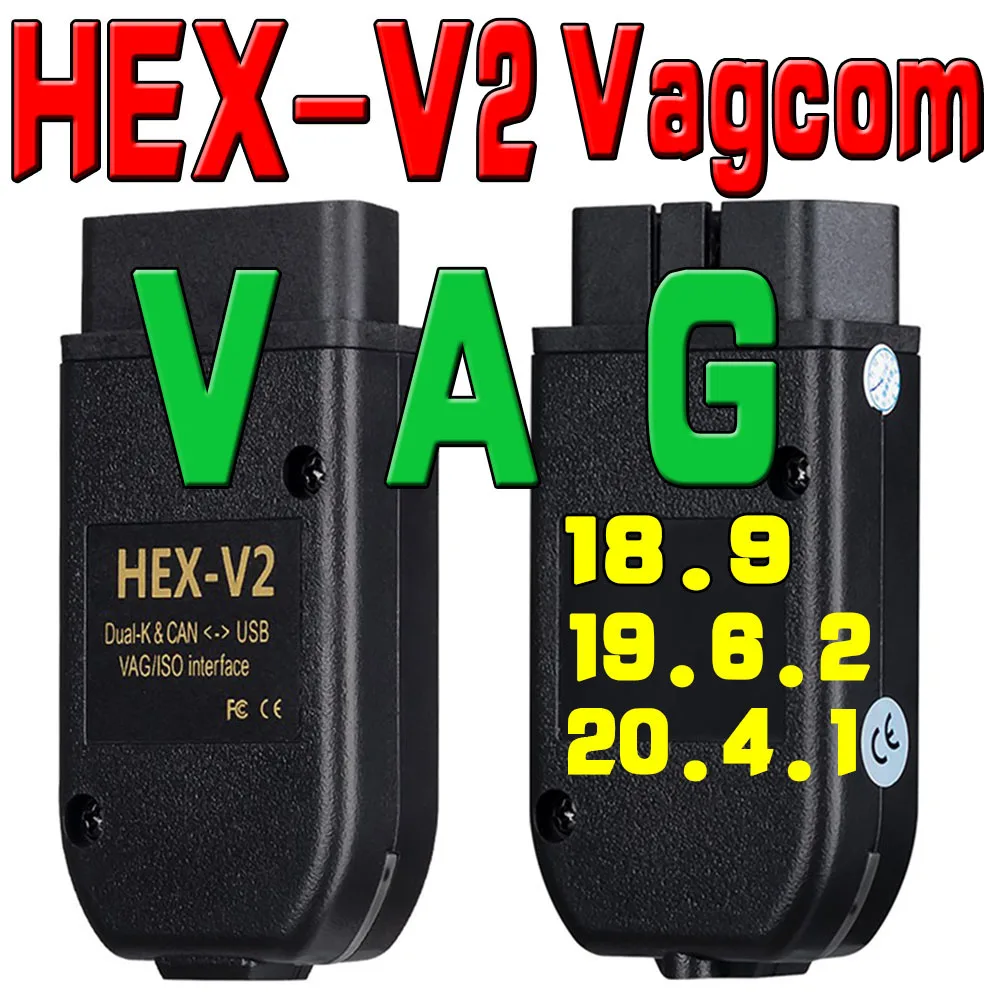 

2020 Electric Testers HEX V2 Interface OBD COM 20.4.2 Vag COM 20.4.1 FOR VW AUDI Skoda Seat VAG 20.4.2 OBD2