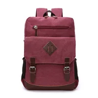 Mens Large Vintage Canvas Backpack for Men Canvas Bookpack Fits Most 15.6 Inches laptop School Laptop Bag Hiking Travel Rucksack 4
