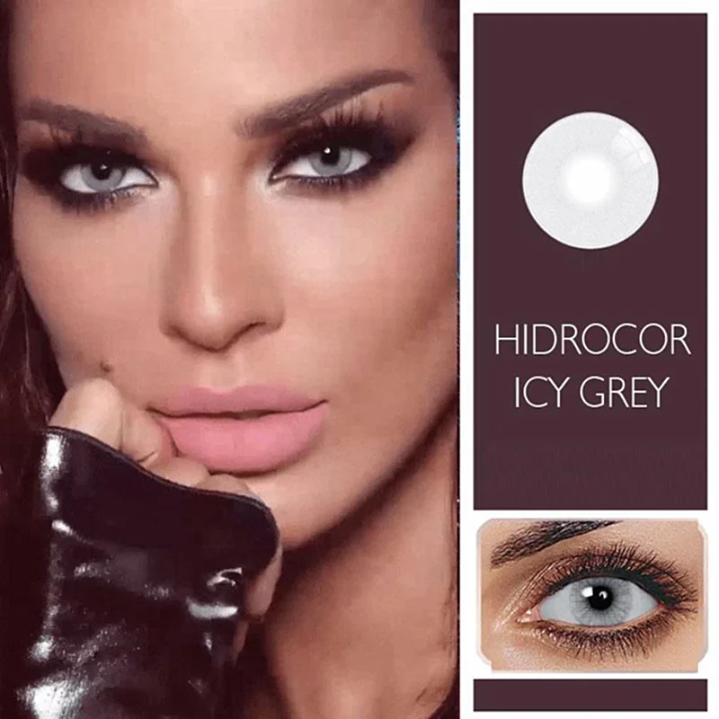 

2 Pcs/1 Pair Natural Gray Colored Contact Lenses Europe Aurora Colored Lenses Yearly Use Colored Contact Lenses for eyes