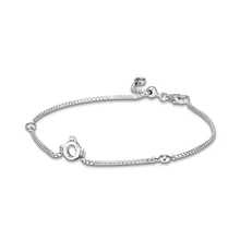 CKK браслет для женщин сверкающая Корона о-образный браслет-цепочка серебряные 925 пробы ювелирные изделия