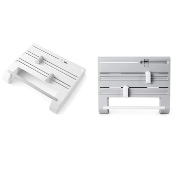 

Paper Holder Plastic Wrap Cutter Dispenser Preservative Film Cutter Tool Multipurpose Shelf Storage Box