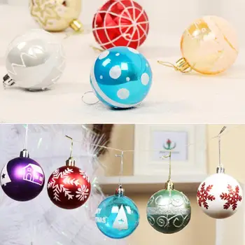 

Christmas Balls, Bright Light Balls And Painted Balls Set, Christmas Ornaments, Christmas Tree Decoration Balls In Barrels